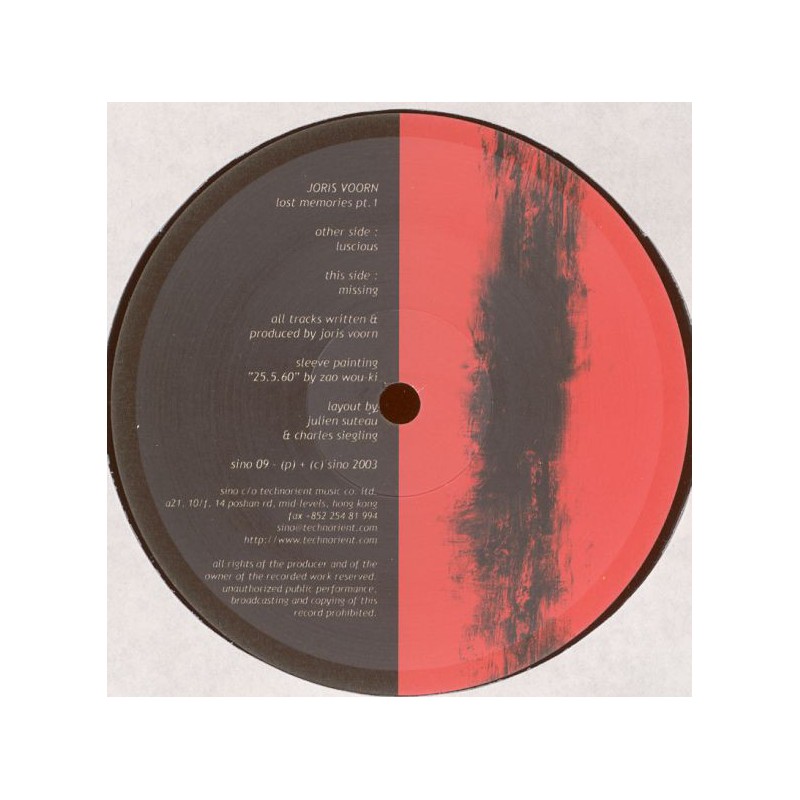 Joris Voorn ‎– Lost Memories