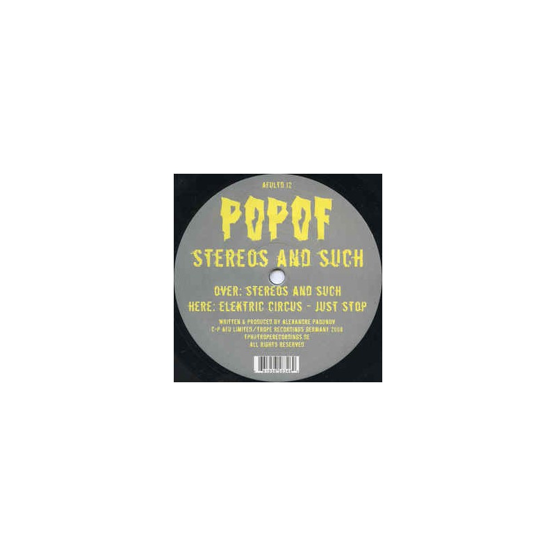 Popof – Stereos And Such Popof – Stereos And Such