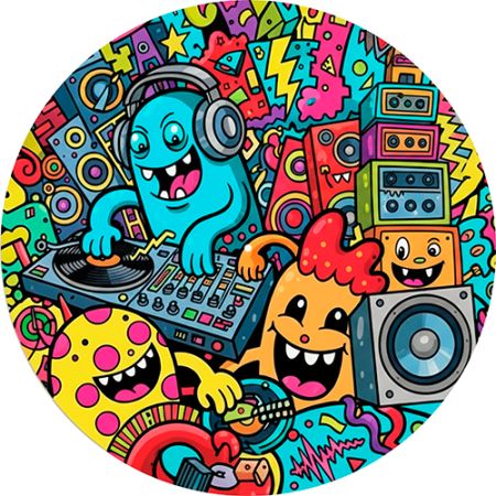 Feutrines Monster Dj