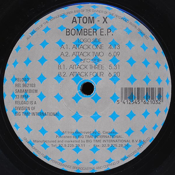 Atom-X - Bomber E.P. Atom-X - Bomber E.P.
